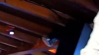 Sexy blonde teen Nicole fucked hard in threesome at party