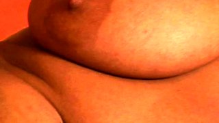 Glamour babe with big boobs masturbates in lingerie