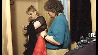 Chubby German Lady Tries Her Dress and Shows It to You