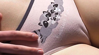 Amateur Girl In Cute Panties Showing Off Her Fat Camel Toe