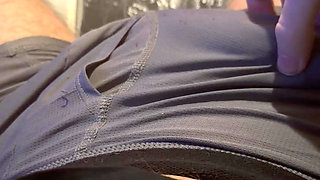 Slowly jerking off up close