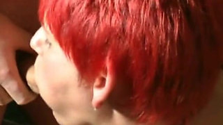 A Submissive Slut First Lets Someone Piss in Her Mouth and Then Swallows a Large Load of Sperm.