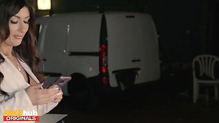 Schoolgirl has sex with young while step mom witnesses and joins in with old fellow