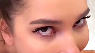 Big Dick For Dessert - Big Tits Brunette Stoped By For Juicy Blowjob And Tit Fuck After Gym In Pov