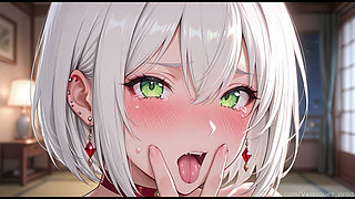 Gym Stranger & White-Haired Girl: From Workout to Hardcore Fuck. Hentai Anime AI Porn