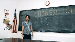 Whorey Chloe Cherry fucks her china tutor during class- psychoporn.net