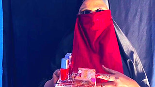 Desi Hijab Big Milk Sales Girl Leashed