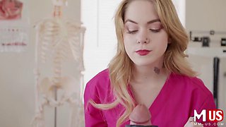 Sage Fox Cute Nurses POV Handjob for Horny Patient