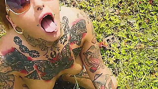 Outdoor Pee, Masturbation and Water Fun