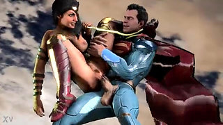 Horny Wonder woman fuck superman