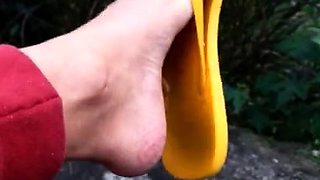 FemaleAgent MILF indulges studs foot fetish