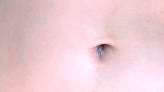 Close up with teen blonde sex doll rubbing her cunt