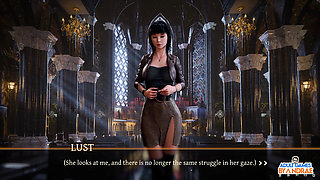 Stepsisters in Sin Gameplay Part 19 - Helga Caught Fingering in Front of the Altar
