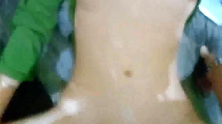 Inserting a hard cock on a virgin's narrow pussy