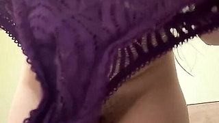 Russian Girl Shows Dirty Panties in Secretions and Unwashed Hairy