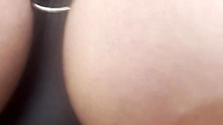 Bound Huge Natural Tits POV Outside Walk