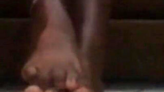 African Ebony Feet Fetish Petite Oiled Teen 18 Sitting