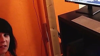 German Step-sister Maria Saint Caught Watching Porn and Seduce to POV Fuck