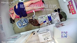 Surveillance camera in a hair removal salon