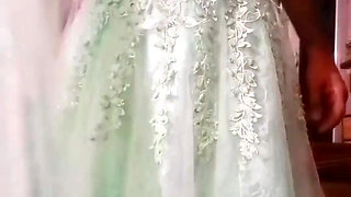 Indian Gay Crossdresser Bottom in Blue Lehanga