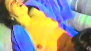 Dildos and Tongue Bring This Brunette off in No Time