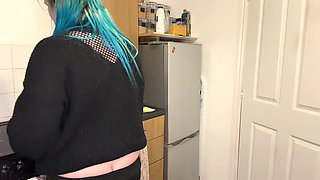 Annoyed Maid Butt Cleaning