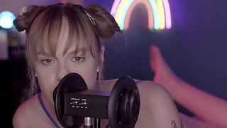 Extreme Close up Sexy Teen Eats Snacks