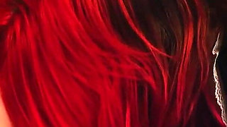 Lesbian Sex: Using Gag Dildo and Having Facesitting Orgasms! Pussy Fuck in Shiny Pvc Clothes!