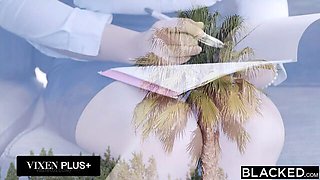 Gorgeous Brunette Blair Craves Coworker BBC