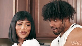 Tony Genius' Wild Double Timing in Kinky Kitchen Heat