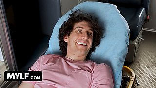 Big boobed paramedics Skylar Snow and alexa chains fix a biker's pulsing boner