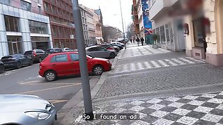 Vip4k. a couple sells Sex Toys to a stranger and flashes how to use them on themselves