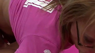 Gorgeous busty teen is getting fucked by a lucky guy