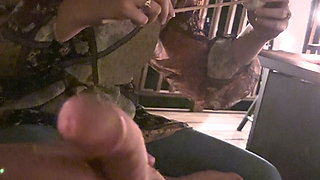 Wife Eats Roasted Marshmellows off My Cock