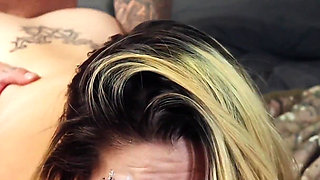 Virgin Goth Stepsis Needs Anal Training so Stepbro Helps Her