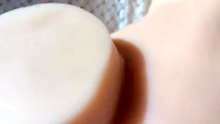 Julia Softdome Rubbing Pussy on Sex Doll - Amateur MILF Masturbation with Big Booty Close Up