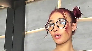 Girl with Red Hair Masturbates and Dances Sexy