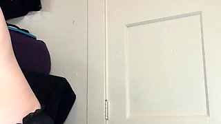 Petite amateur redheaded teen pisses and sucks cock