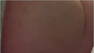 Period Pissing & Tampon Removal In The Bathroom Stall While Rubbing Her Clit And Tits For You