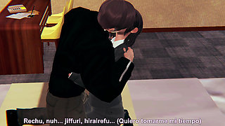 ROMANTIC AND HOT SEX WITH ASIAN TEACHER IN THE ROOM GETS PRETTY HOT