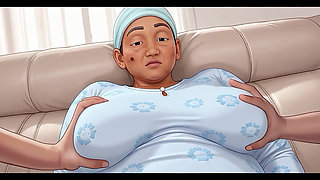 opah, BBW slut her pussy still getting fucked hard by big cock
