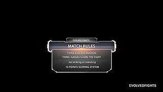 Sophia Locke Nude Wrestling with Will Pounder - Big Tits Sexfight Caught on HD Video