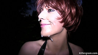 Cock Crazy MILF Portia Wells Loves to Suck off Doggers Cocks and Get Her Face Covered in Cum