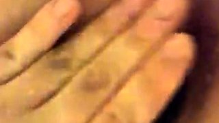 Close up solo beauty toying ass