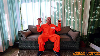 Slutty MILF Cop Catches Escaped Prisoner Then Fucks Him