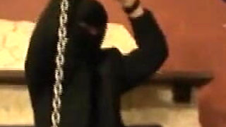 Humiliating foot stretching in hanging out