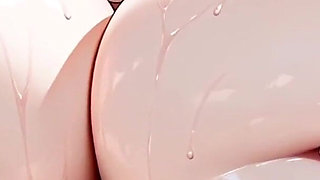 Hot Anime Gooning with Busty Harlot