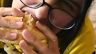 JOI Wanking at Me While Eating a Burger - Bunny Looner
