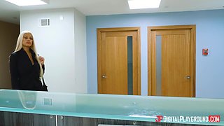 Lesbian MILFs in the office unbelievable sex movie