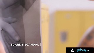 Girlsway - nosey Scarlett Mae solves vagina photo mystery & concludes up fucking guilty Jillian Janson